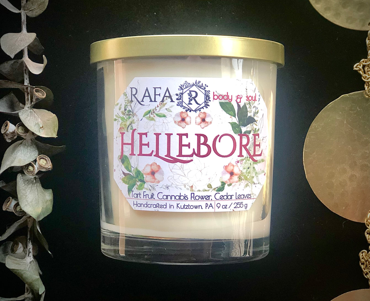 Hellebore 9 oz candle